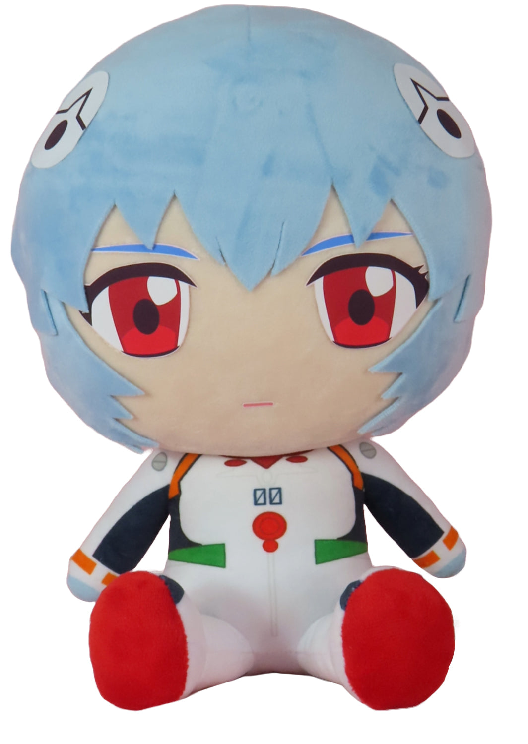 Evangelion Rei Ayanami Plug Suit Sitting Plush - Official Neon Genesis EVA Collectible