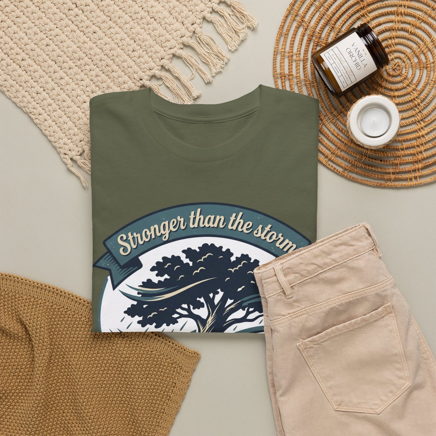 Resilient Tree T‑Shirt — "Stronger Than the Storm" Inspirational Tee