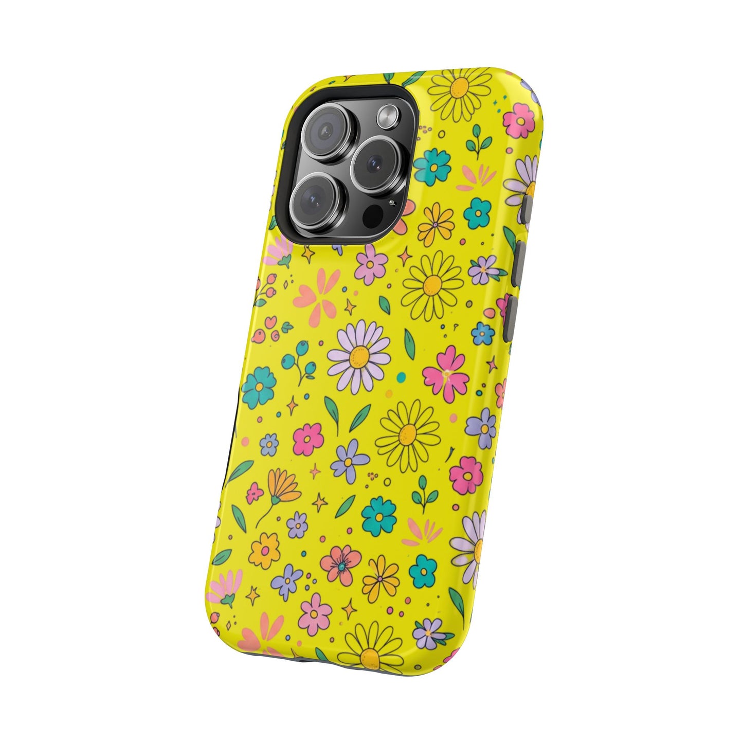 Floral Ditsy Phone Case — Magnetic Impact-Resistant Protective Cover