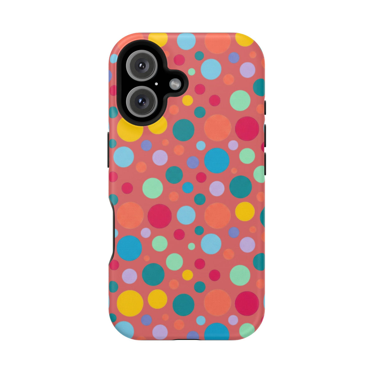 Colorful Polka Dot Magnetic Phone Case — Impact-Resistant, Vibrant Retro Dots