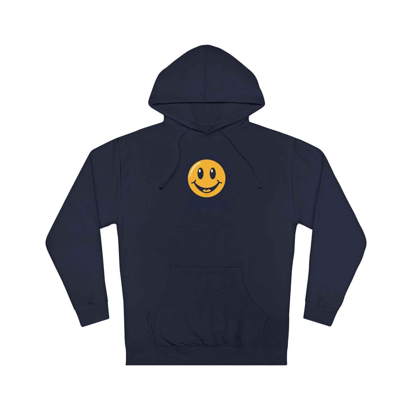 Smile Smiley Face Hoodie — Retro Yellow Emoticon Graphic Pullover