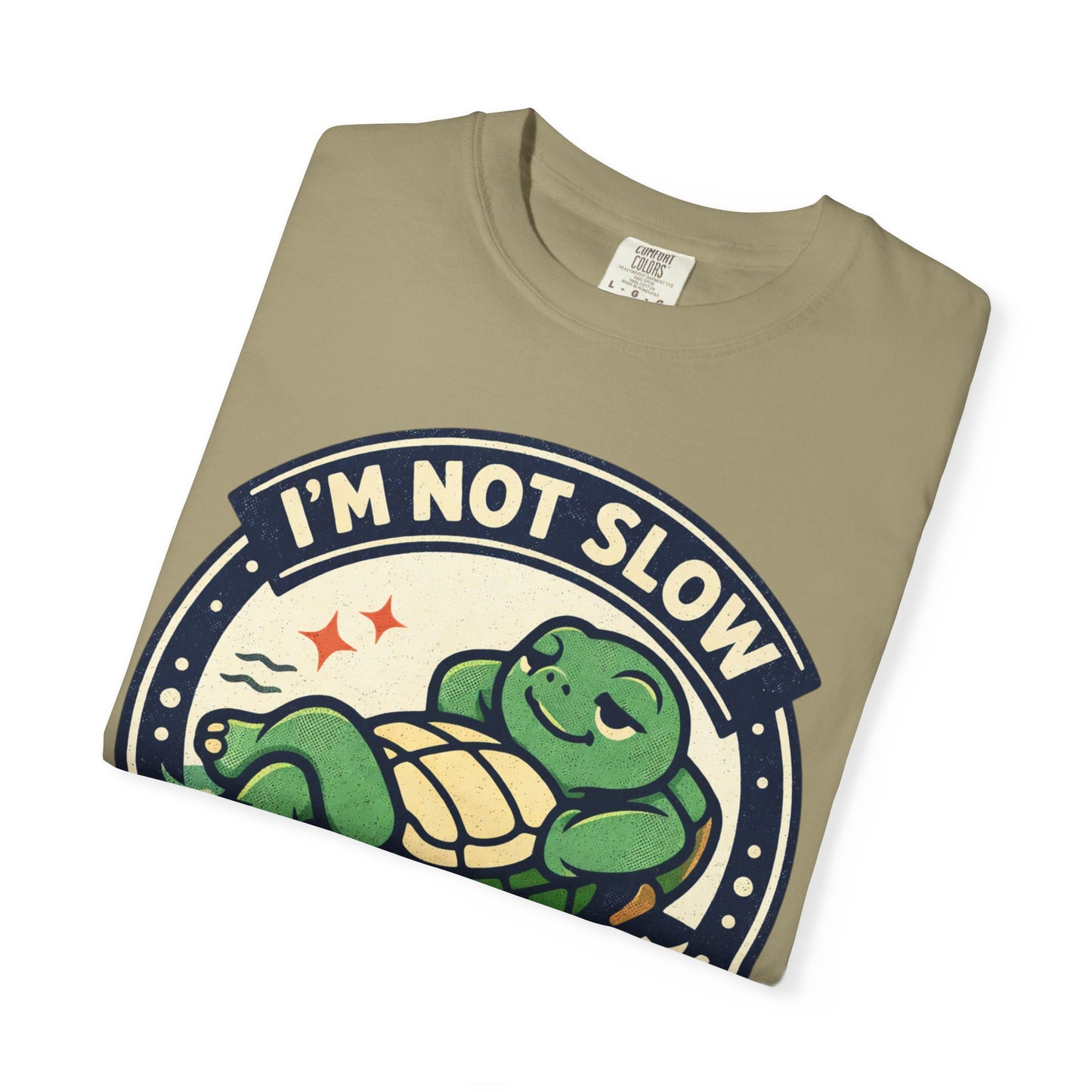 Turtle Time T‑Shirt — "I’m Not Slow, I’m Just On Turtle Time" Relaxed Graphic Tee