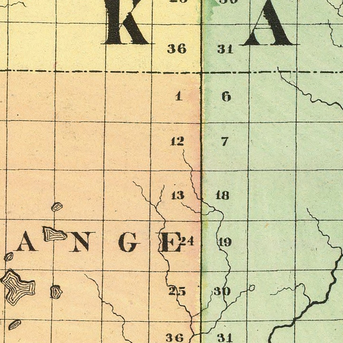 Vintage Map of Kalkaska County, Michigan 1873