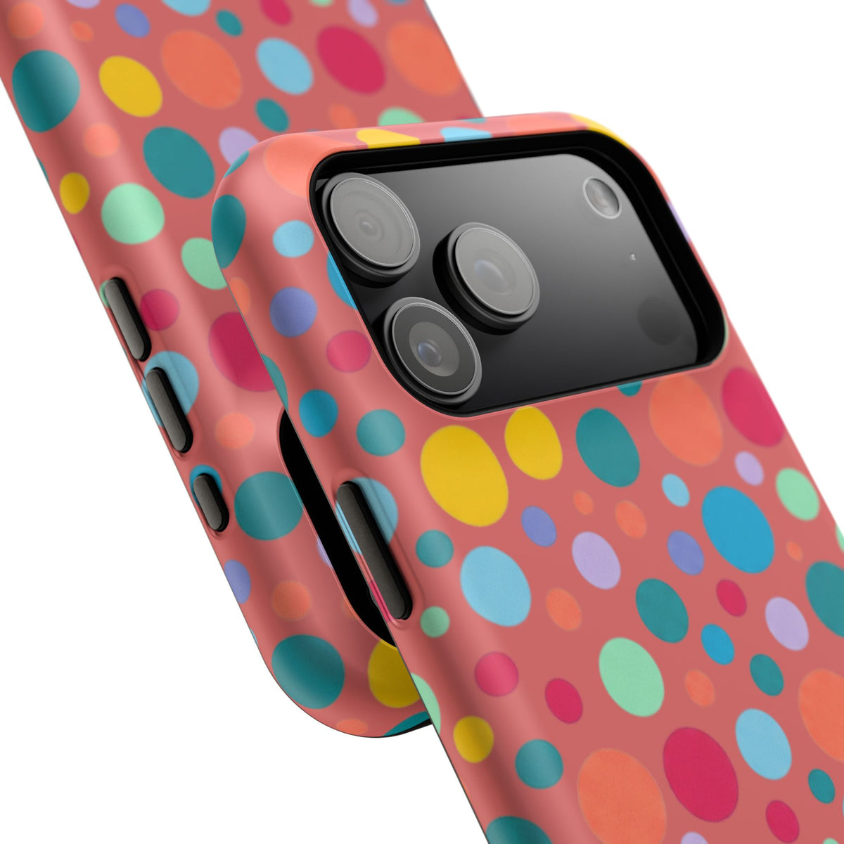 Colorful Polka Dot Magnetic Phone Case — Impact-Resistant, Vibrant Retro Dots