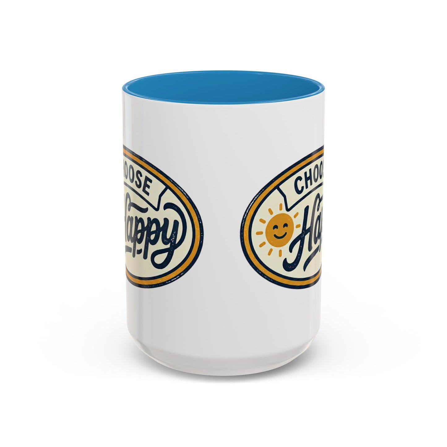 Choose Happy Coffee Mug — Inspirational Ceramic Accent Mug (11/15oz)