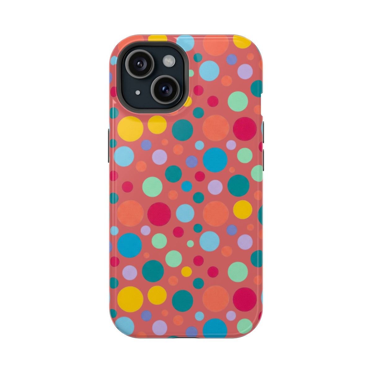 Colorful Polka Dot Magnetic Phone Case — Impact-Resistant, Vibrant Retro Dots