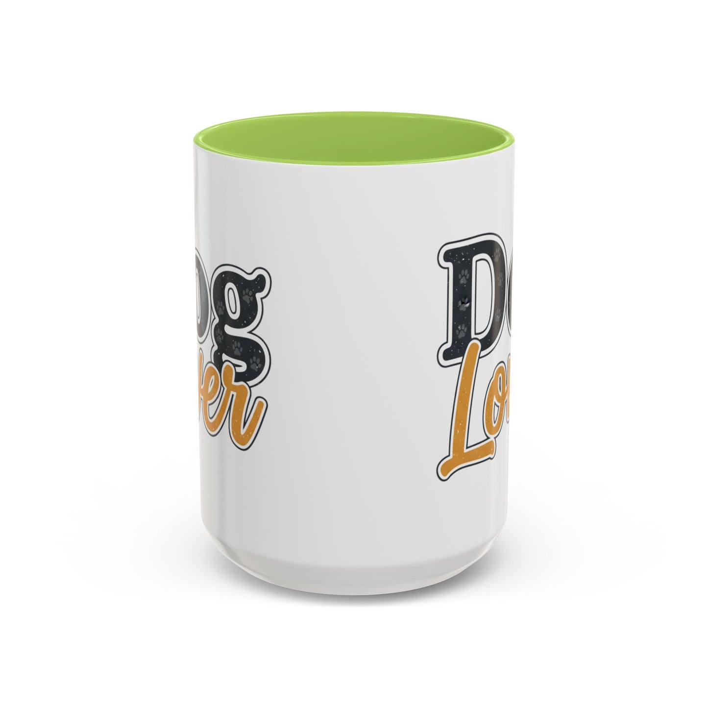 Dog Lover Accent Coffee Mug — 'Dog Lover' 11/15oz Ceramic Mug
