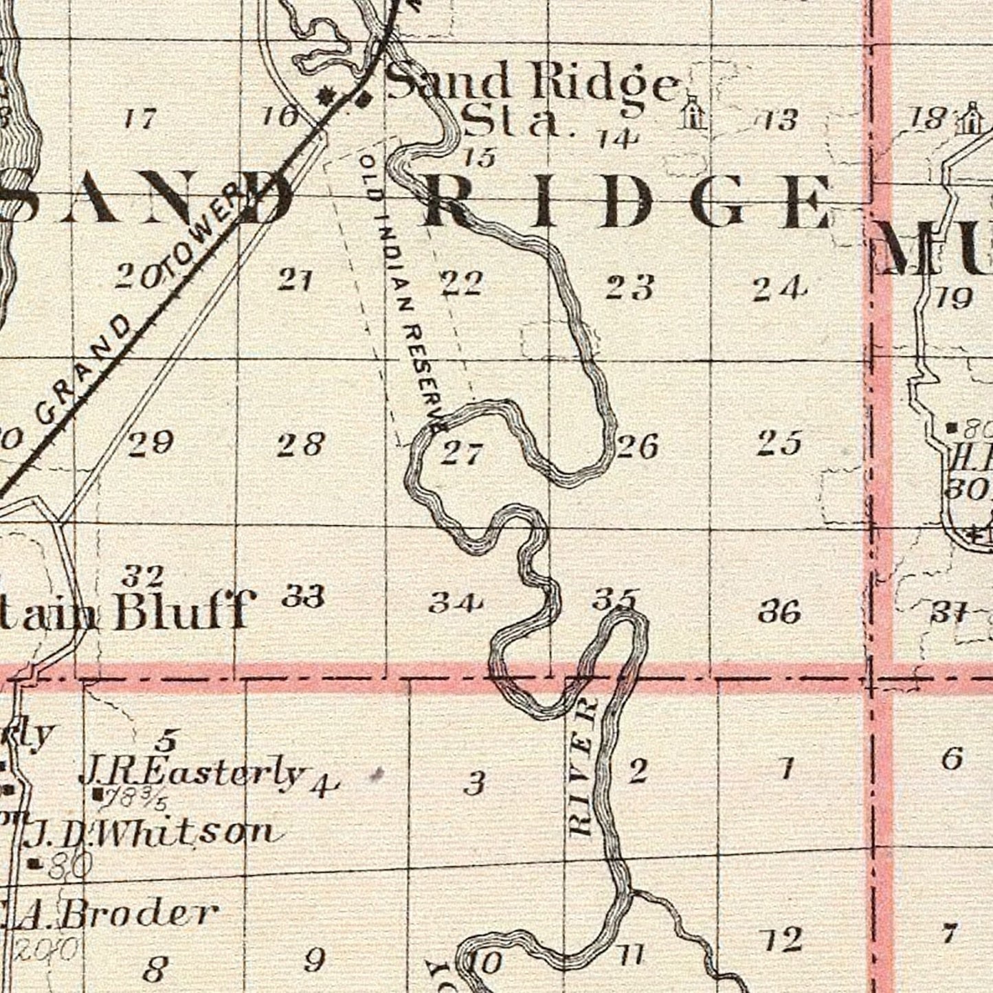 Vintage Map of Jackson County, Illinois 1876
