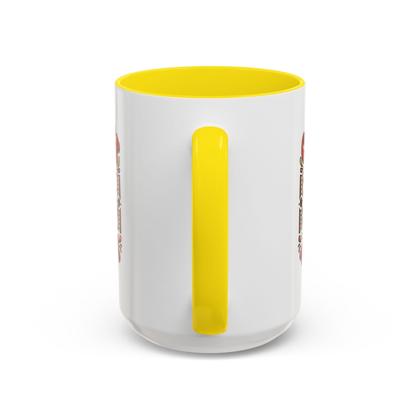 Coffee Addict Accent Mug — "Coffee Power" Retro Coffee Lover Gift (11oz/15oz)