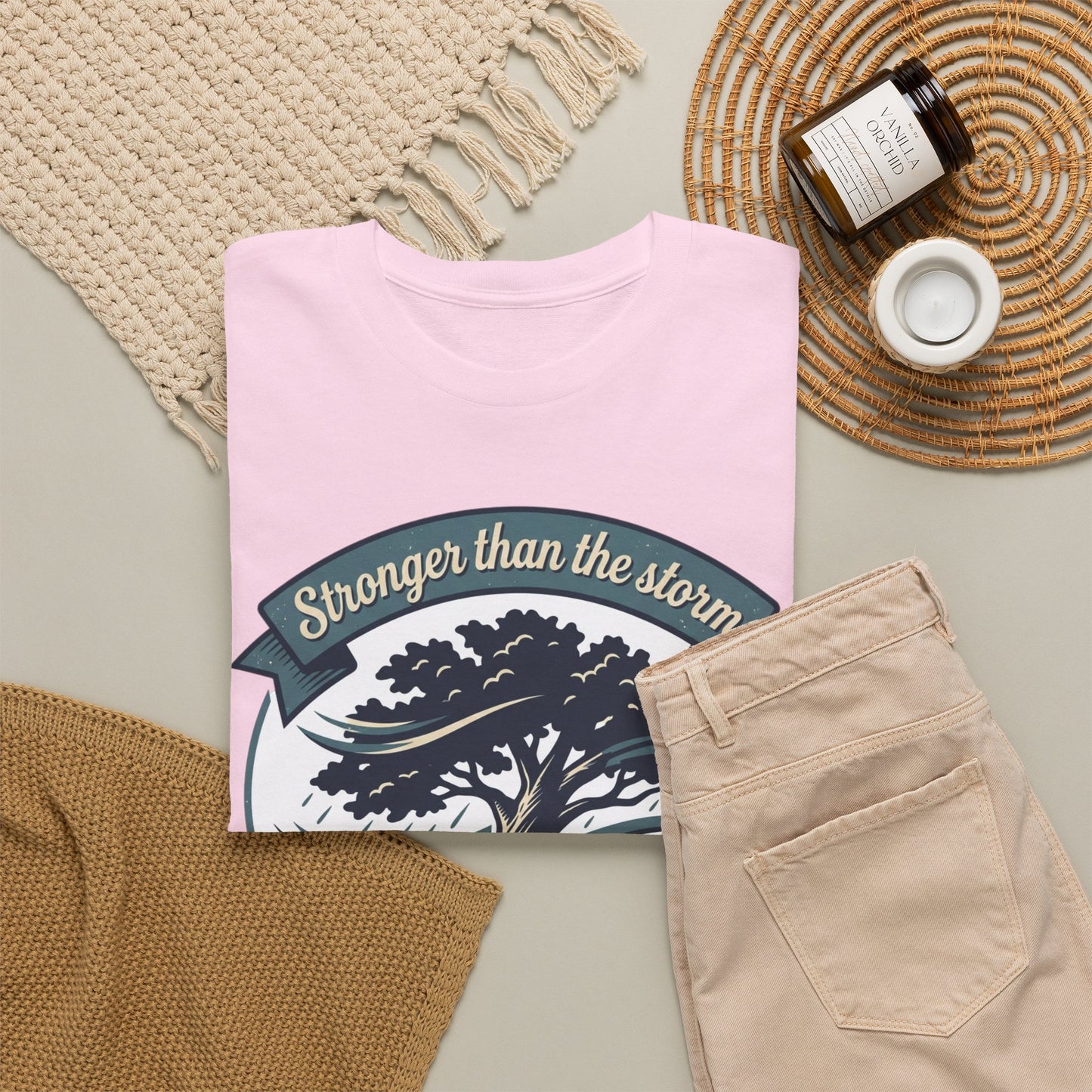 Resilient Tree T‑Shirt — "Stronger Than the Storm" Inspirational Tee