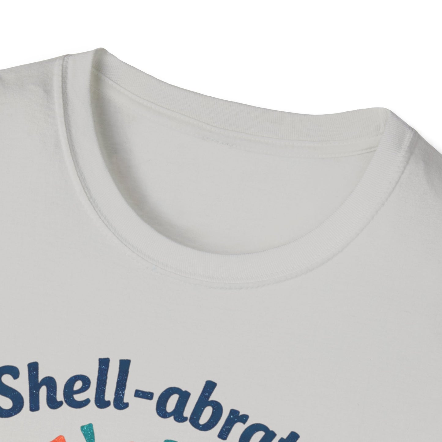 Shell-abrate Happy Seashell T-Shirt — "life's little moments" Cute Beach Graphic Tee