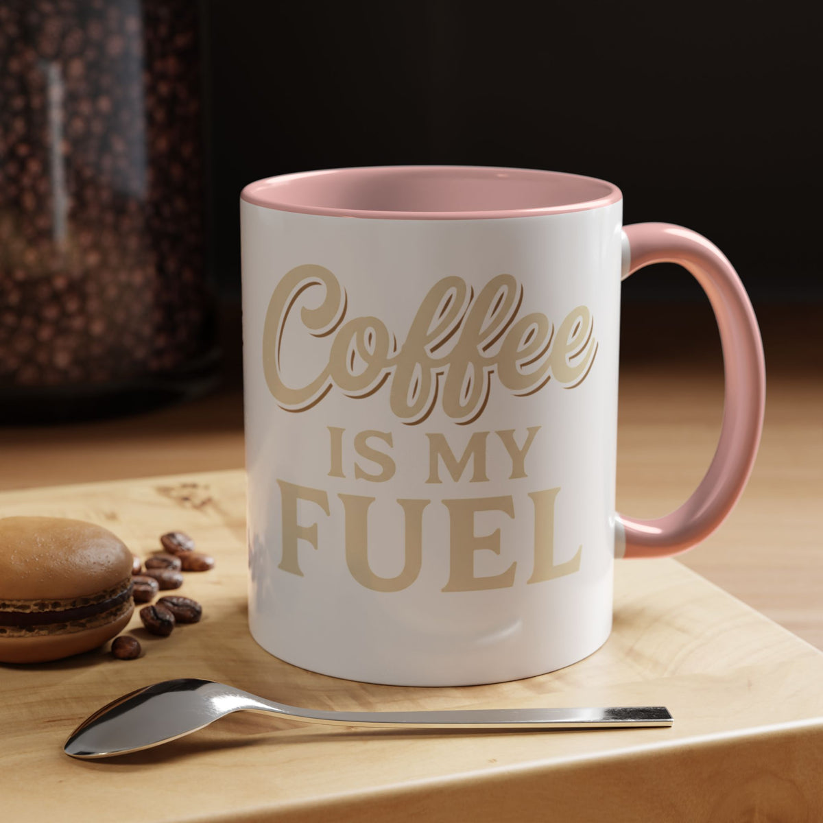 Coffee Is My Fuel Accent Coffee Mug — 11/15oz Ceramic Gift for Coffee Lovers