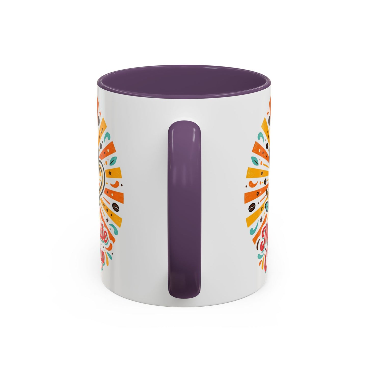 My Favorite Coffee Cup Accent Mug — Colorful Ceramic Coffee Mug (11/15oz)