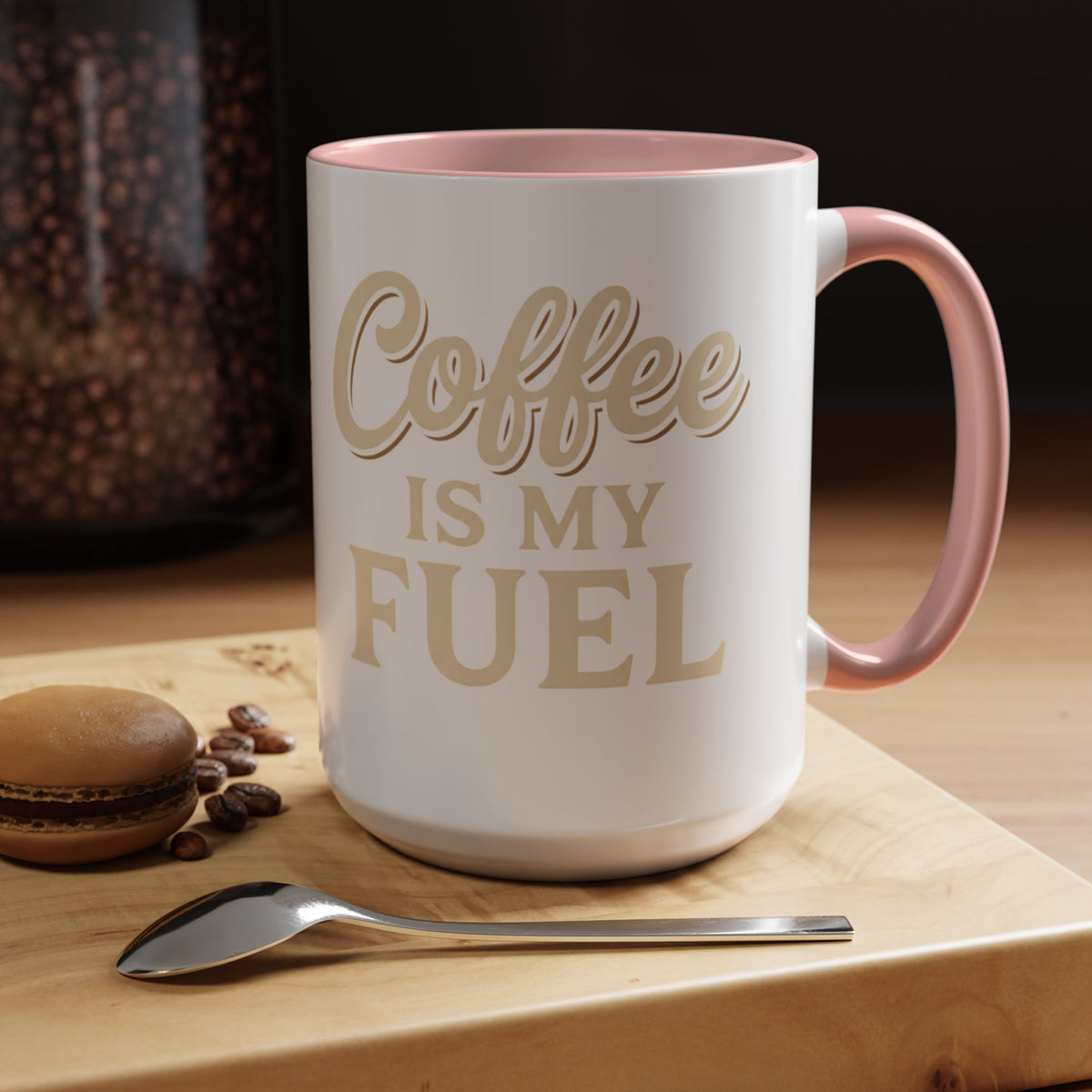 Coffee Is My Fuel Accent Coffee Mug — 11/15oz Ceramic Gift for Coffee Lovers