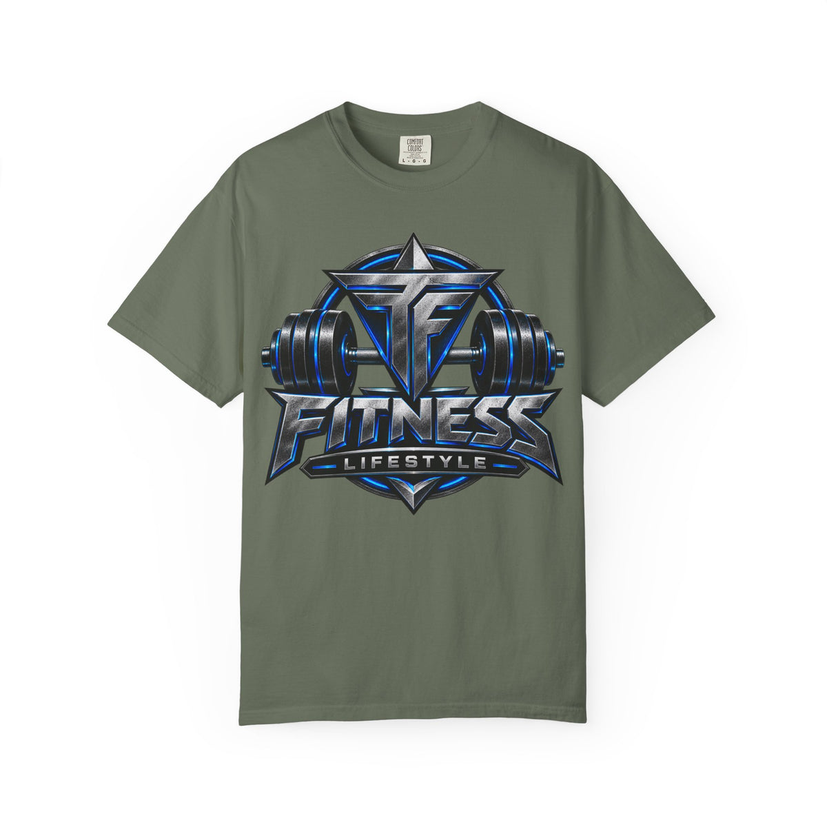 Fitness Lifestyle T-Shirt — Barbell Logo Gym Tee