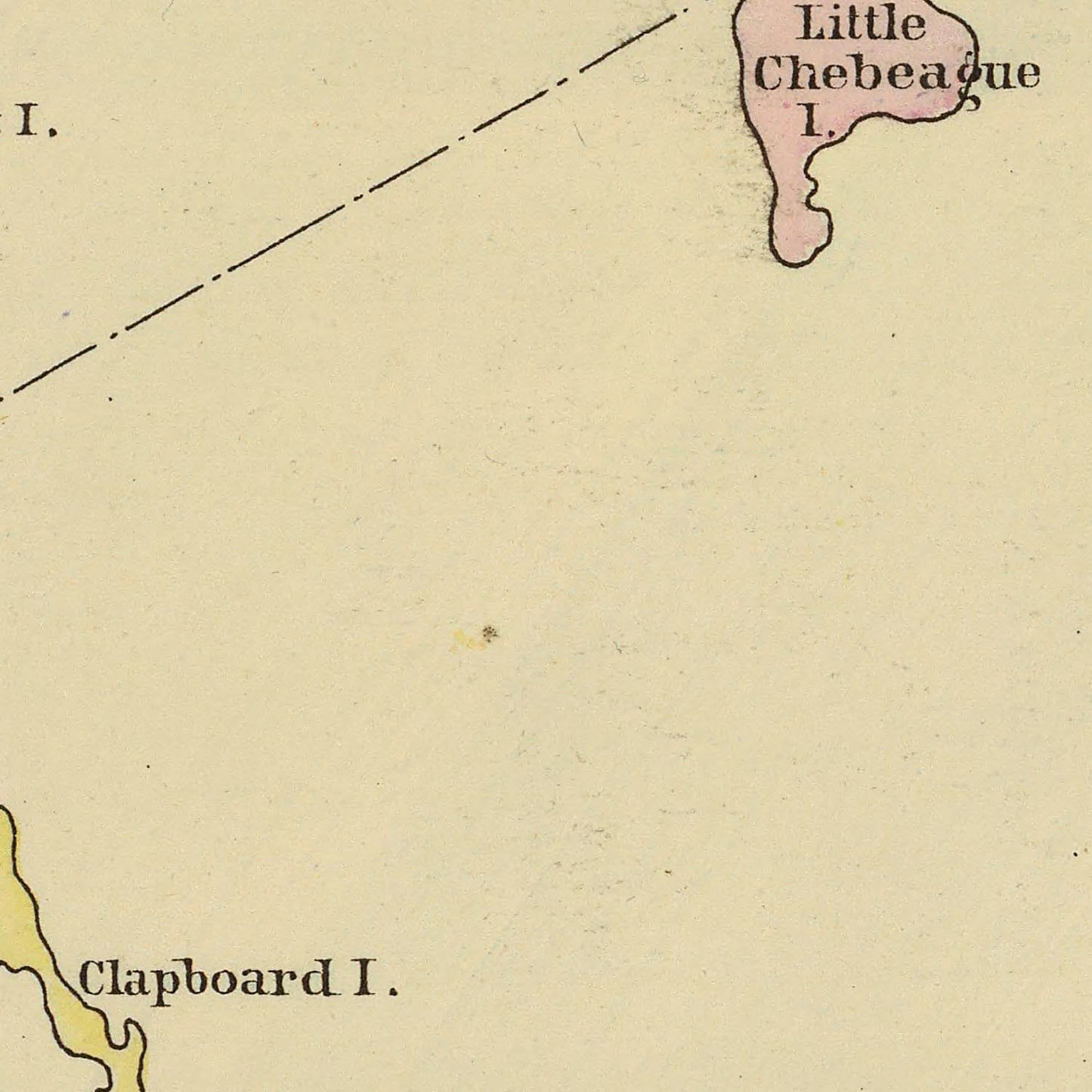 Vintage Map of Falmouth Foreside, Maine 1894