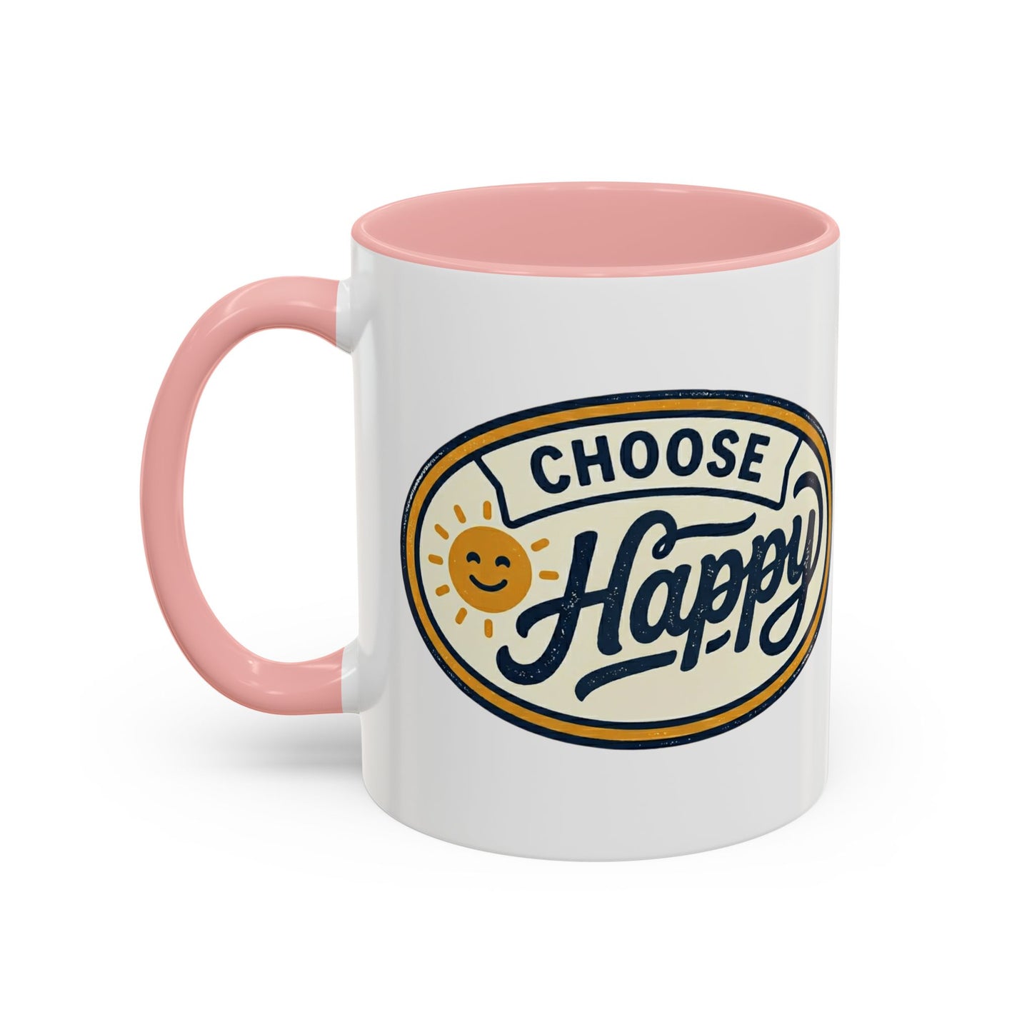 Choose Happy Coffee Mug — Inspirational Ceramic Accent Mug (11/15oz)