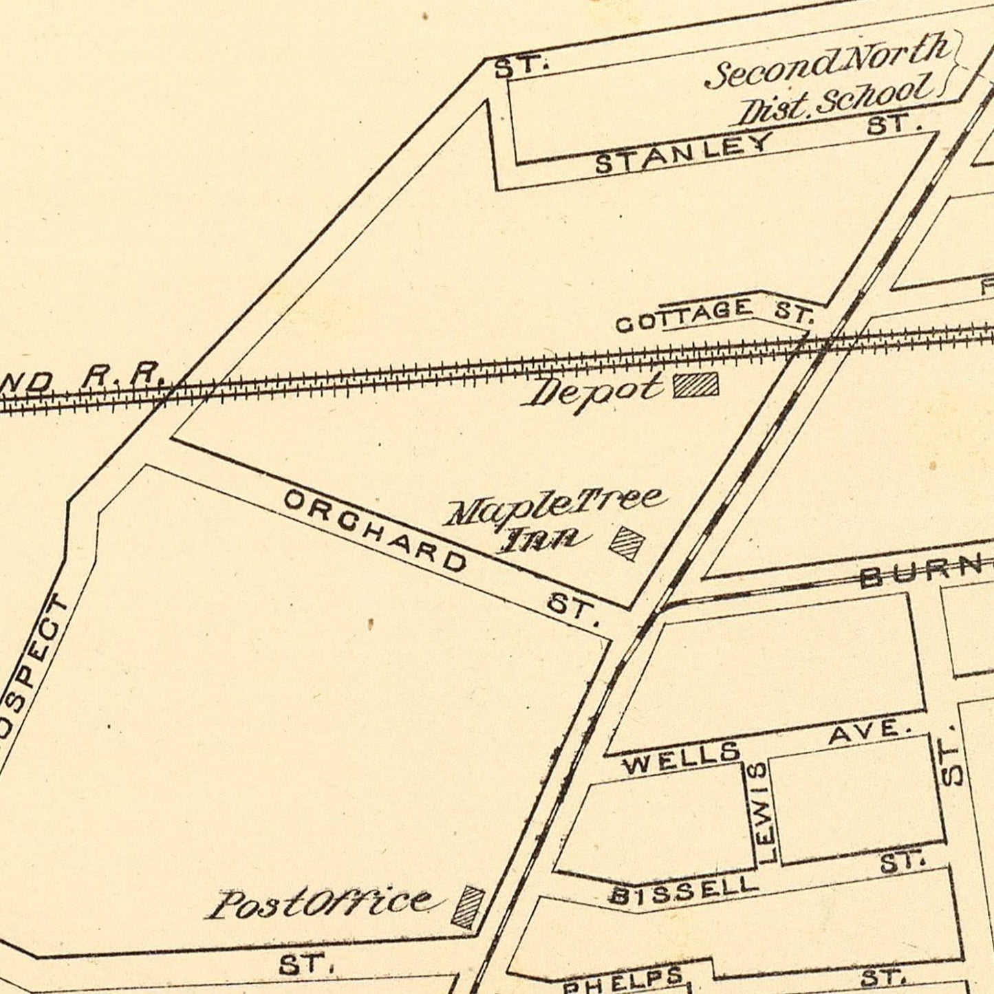 Vintage Map of East Hartford, Connecticut 1893