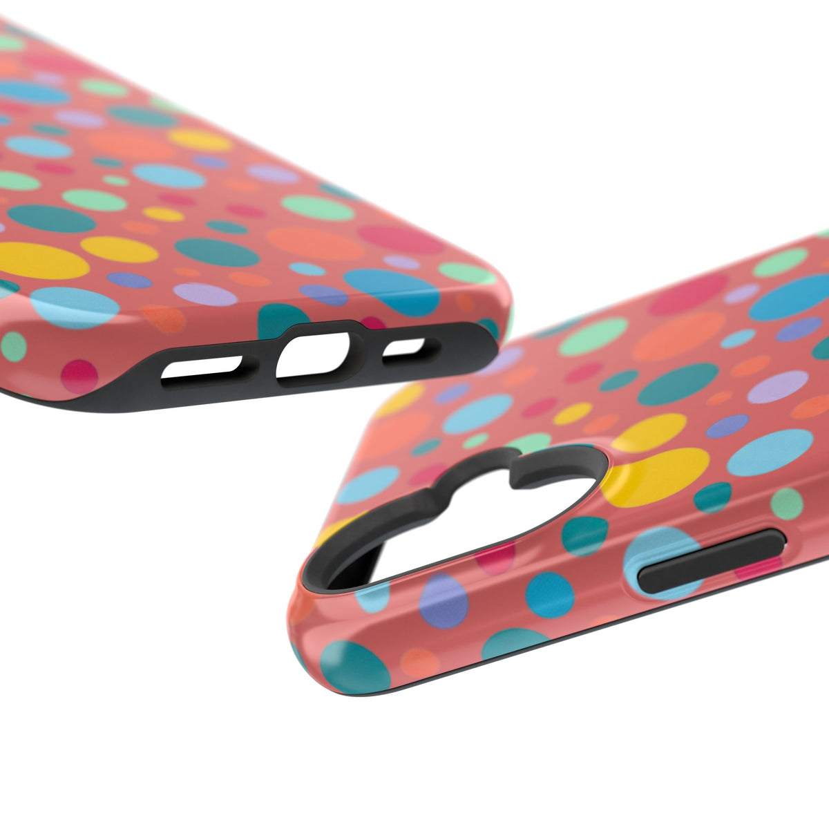 Colorful Polka Dot Magnetic Phone Case — Impact-Resistant, Vibrant Retro Dots