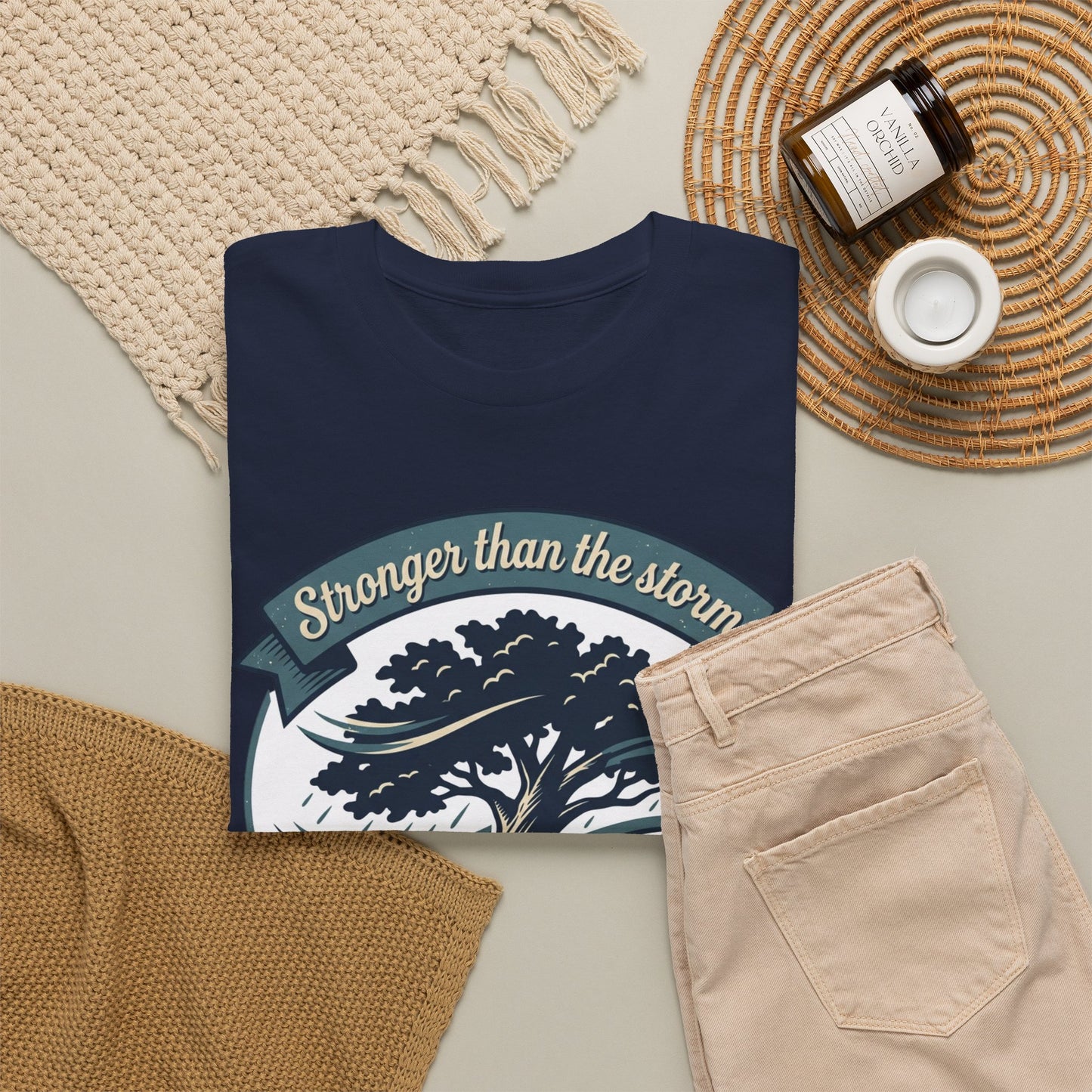 Resilient Tree T‑Shirt — "Stronger Than the Storm" Inspirational Tee