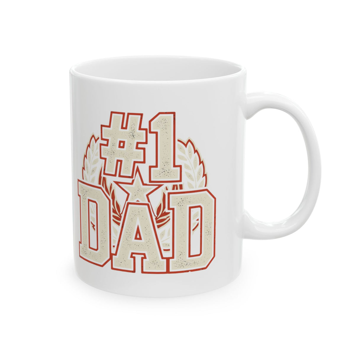 #1 Dad Mug | Vintage Athletic DAD Ceramic Mug