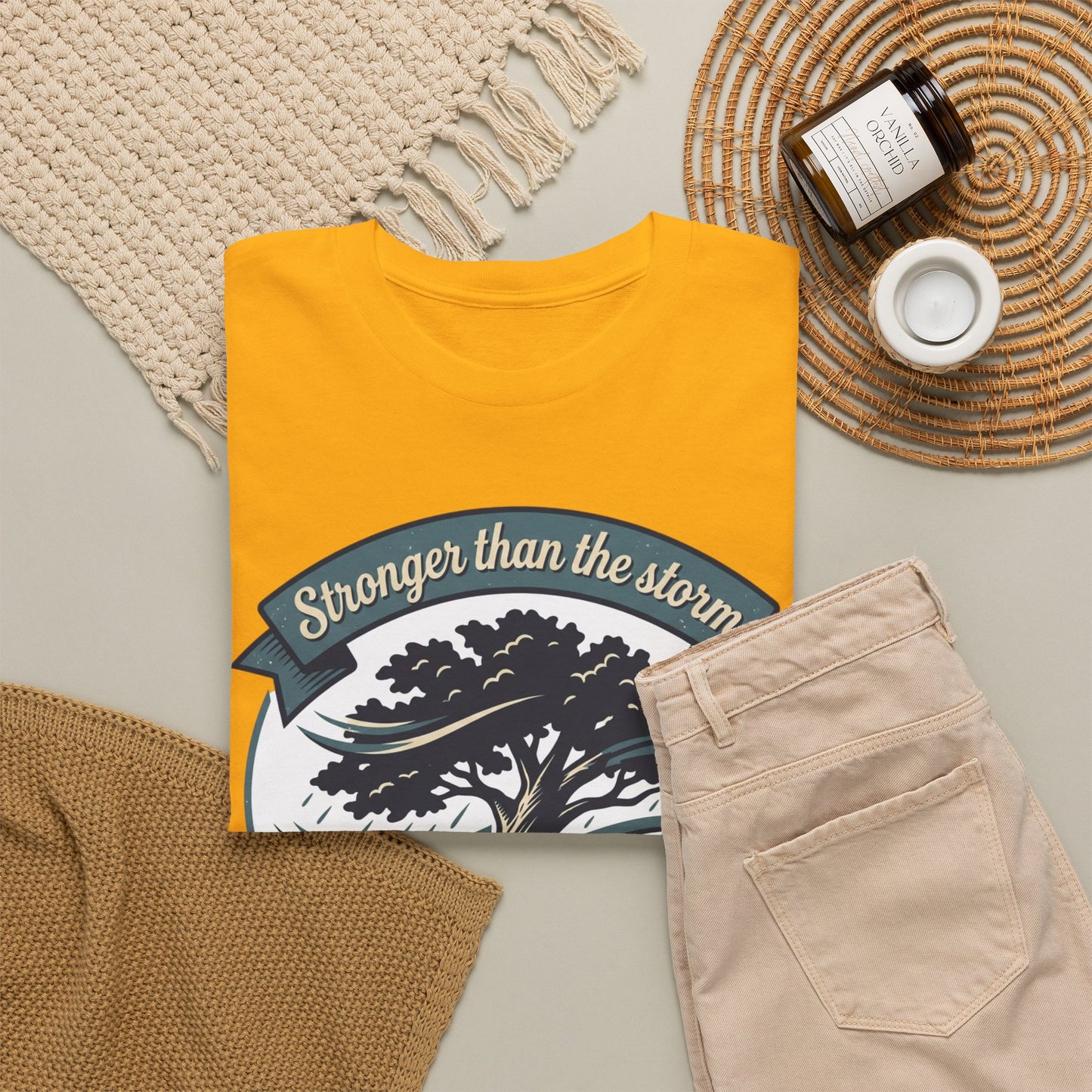 Resilient Tree T‑Shirt — "Stronger Than the Storm" Inspirational Tee