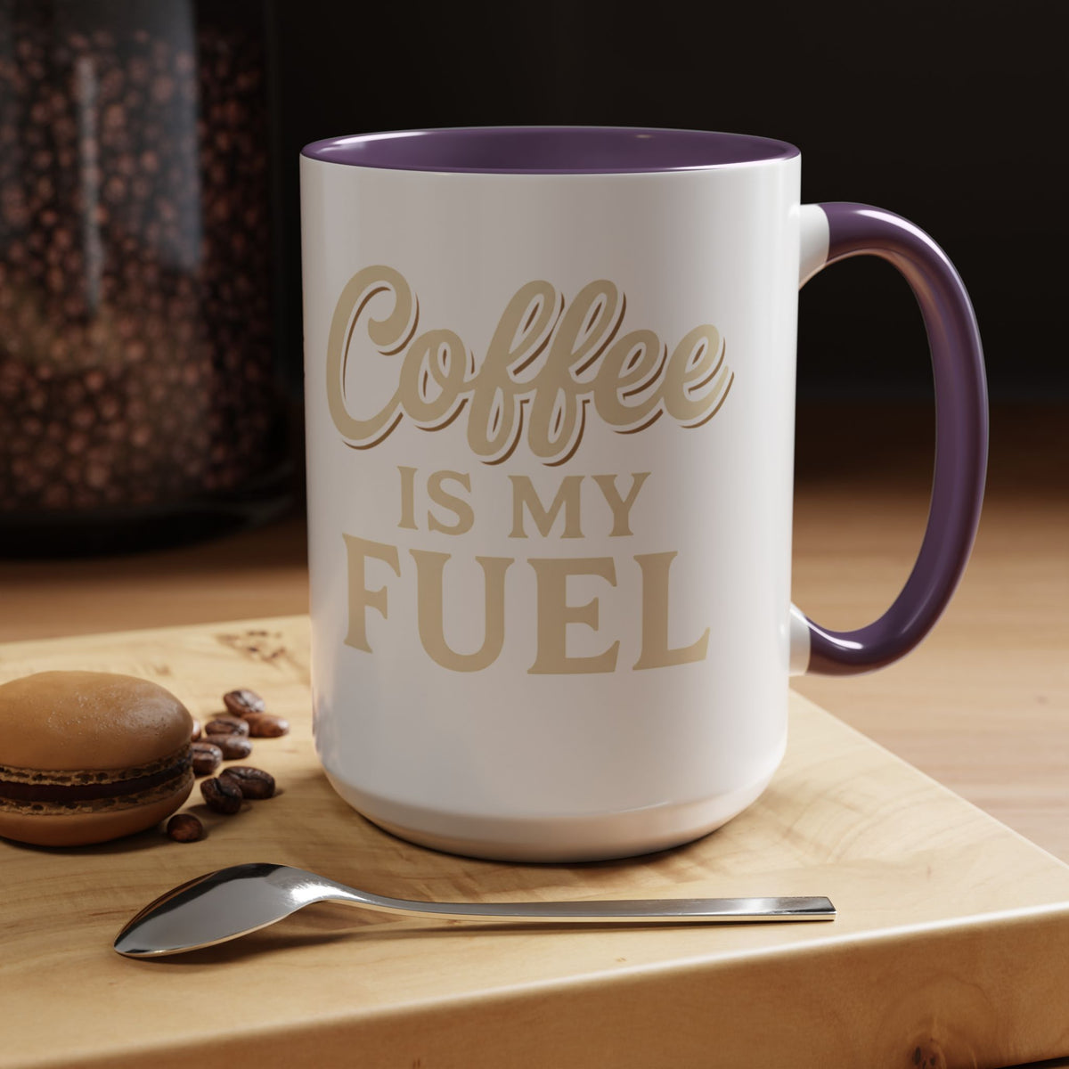 Coffee Is My Fuel Accent Coffee Mug — 11/15oz Ceramic Gift for Coffee Lovers