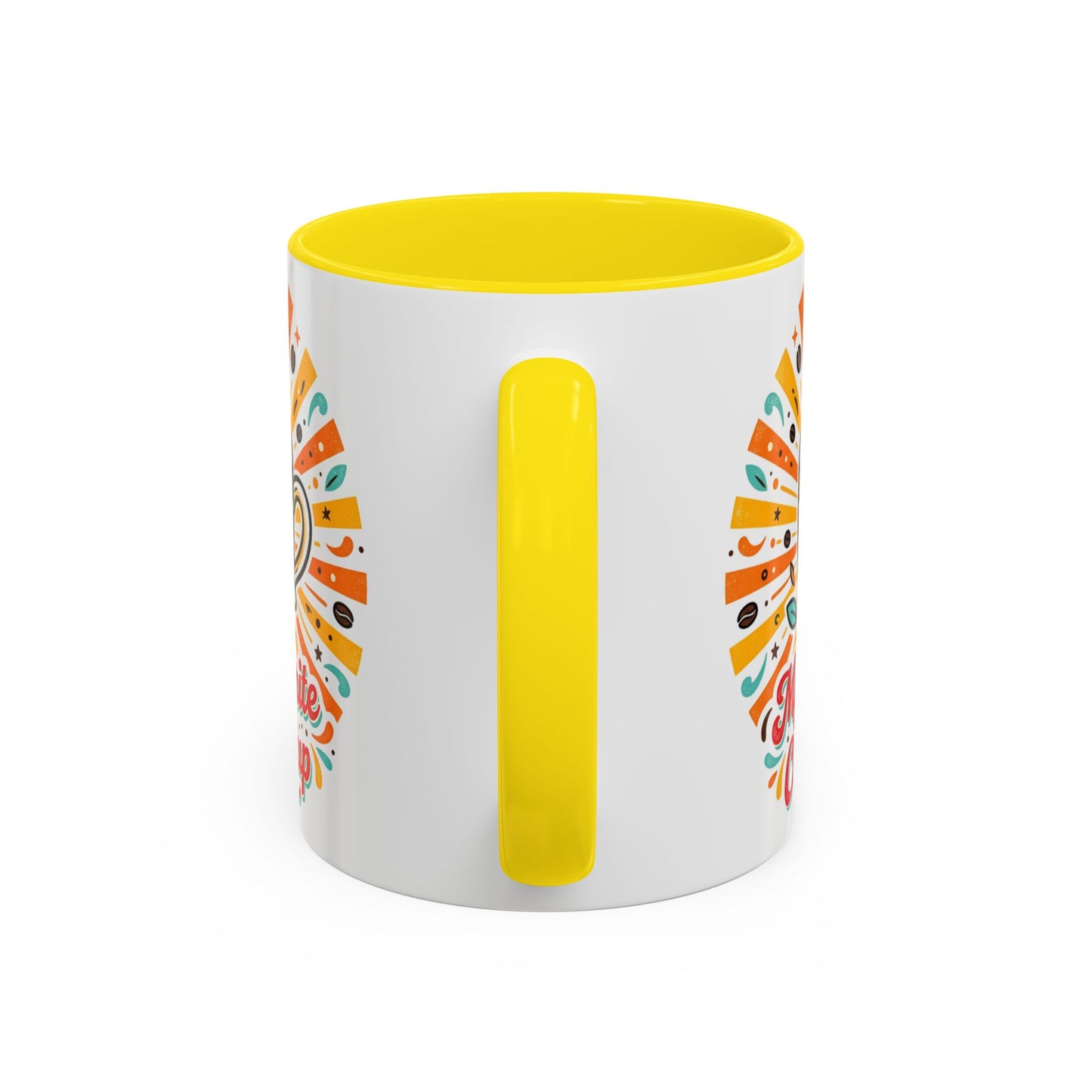 My Favorite Coffee Cup Accent Mug — Colorful Ceramic Coffee Mug (11/15oz)