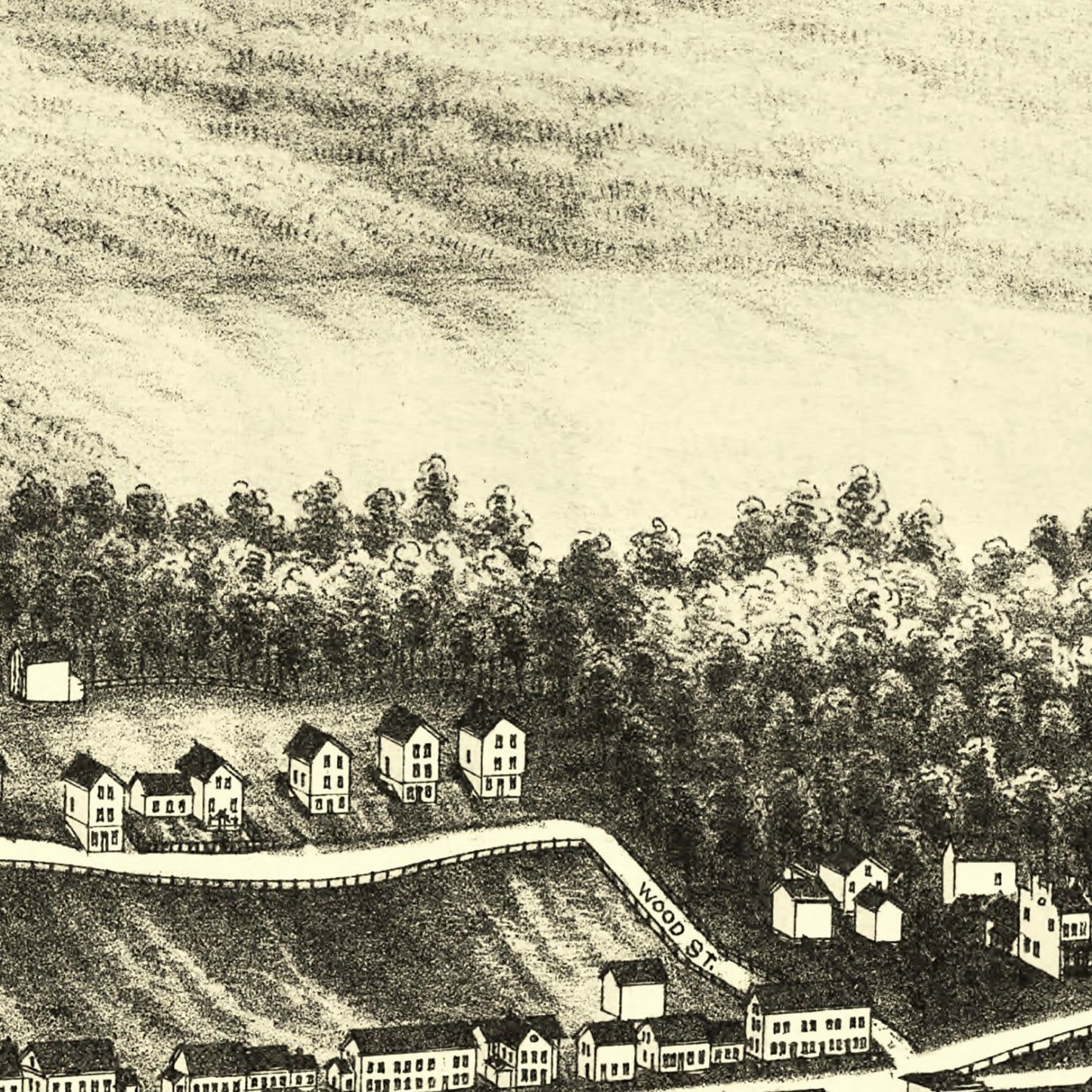 Vintage Map of Blackinton, Massachusetts 1889
