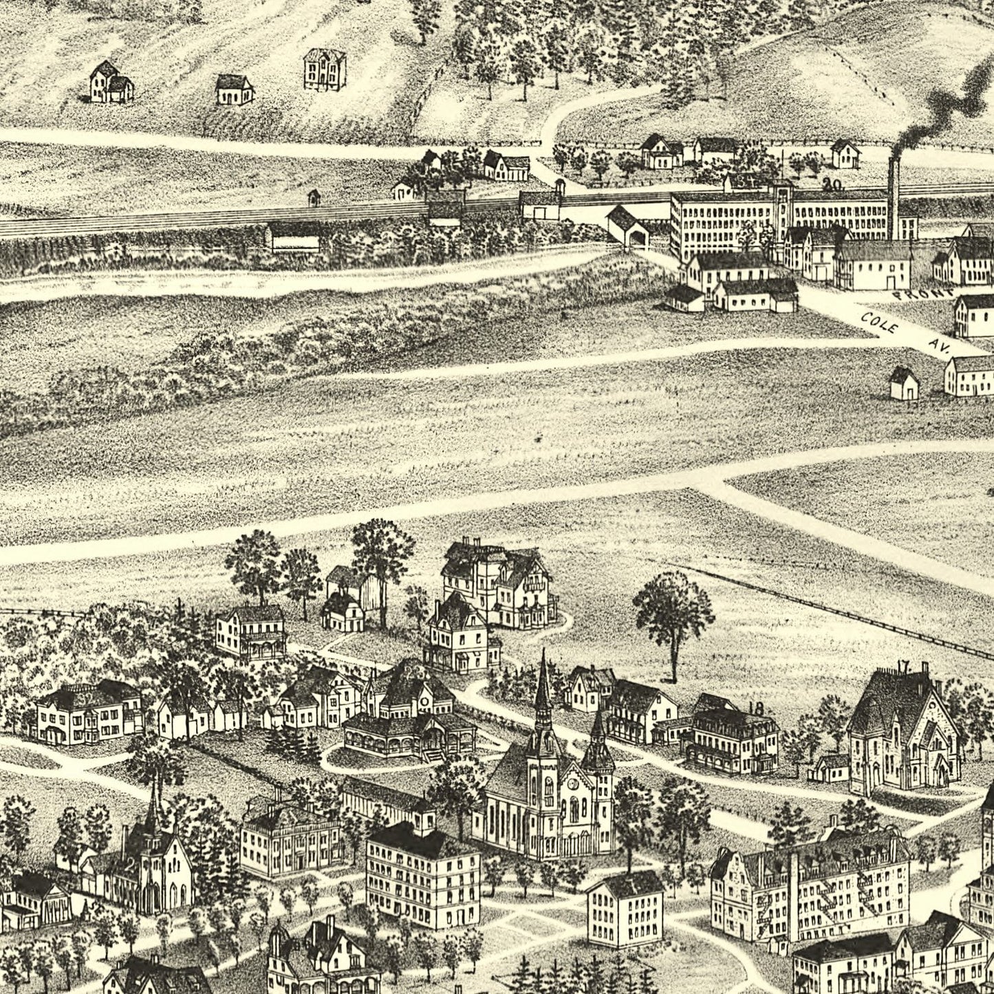 Vintage Map of Williamstown, Massachusetts 1898