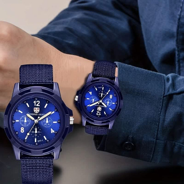 Men's Nylon Casual Sport Quartz Wrist Watch