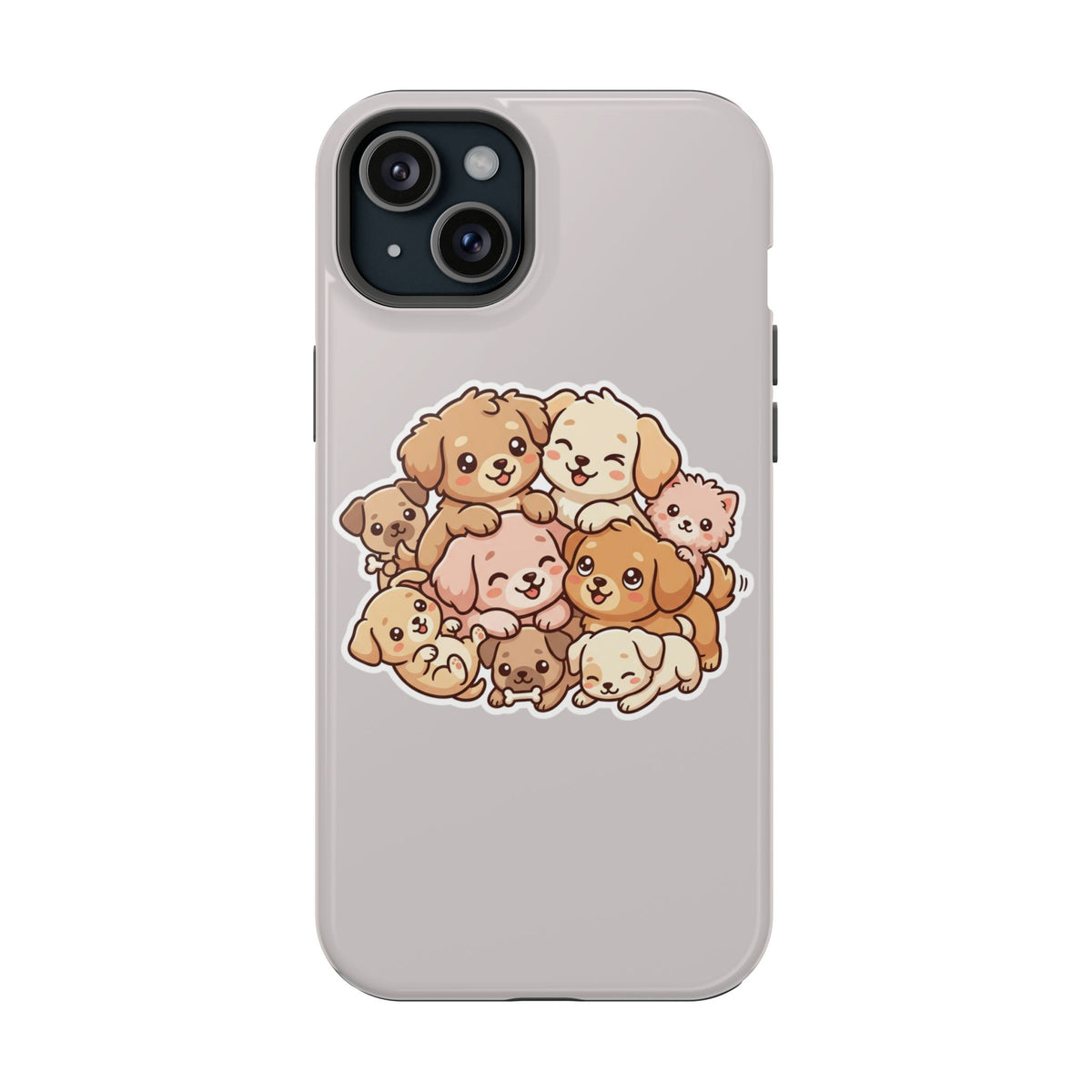 Cute Puppy Pile Magnetic Impact-Resistant Phone Case