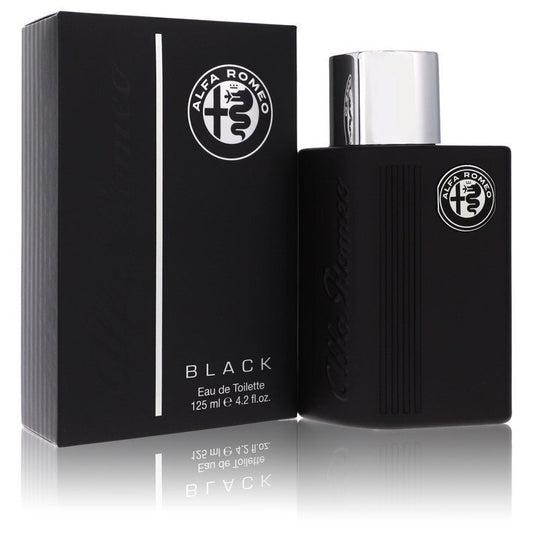 Alfa Romeo Black Eau de Toilette Spray 4.2 oz for Men