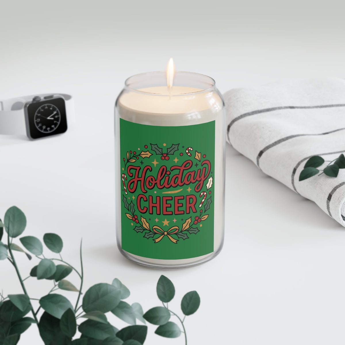 Holiday Cheer Soy Candle — 13.75oz Scented Jar