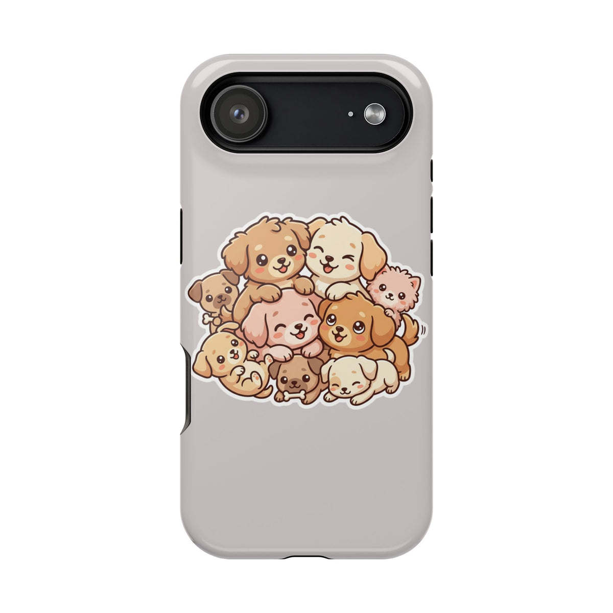 Cute Puppy Pile Magnetic Impact-Resistant Phone Case
