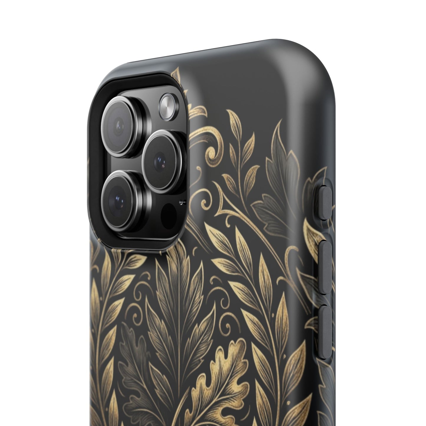 Baroque Gold Leaf Phone Case — Impact-Resistant Protective Cover