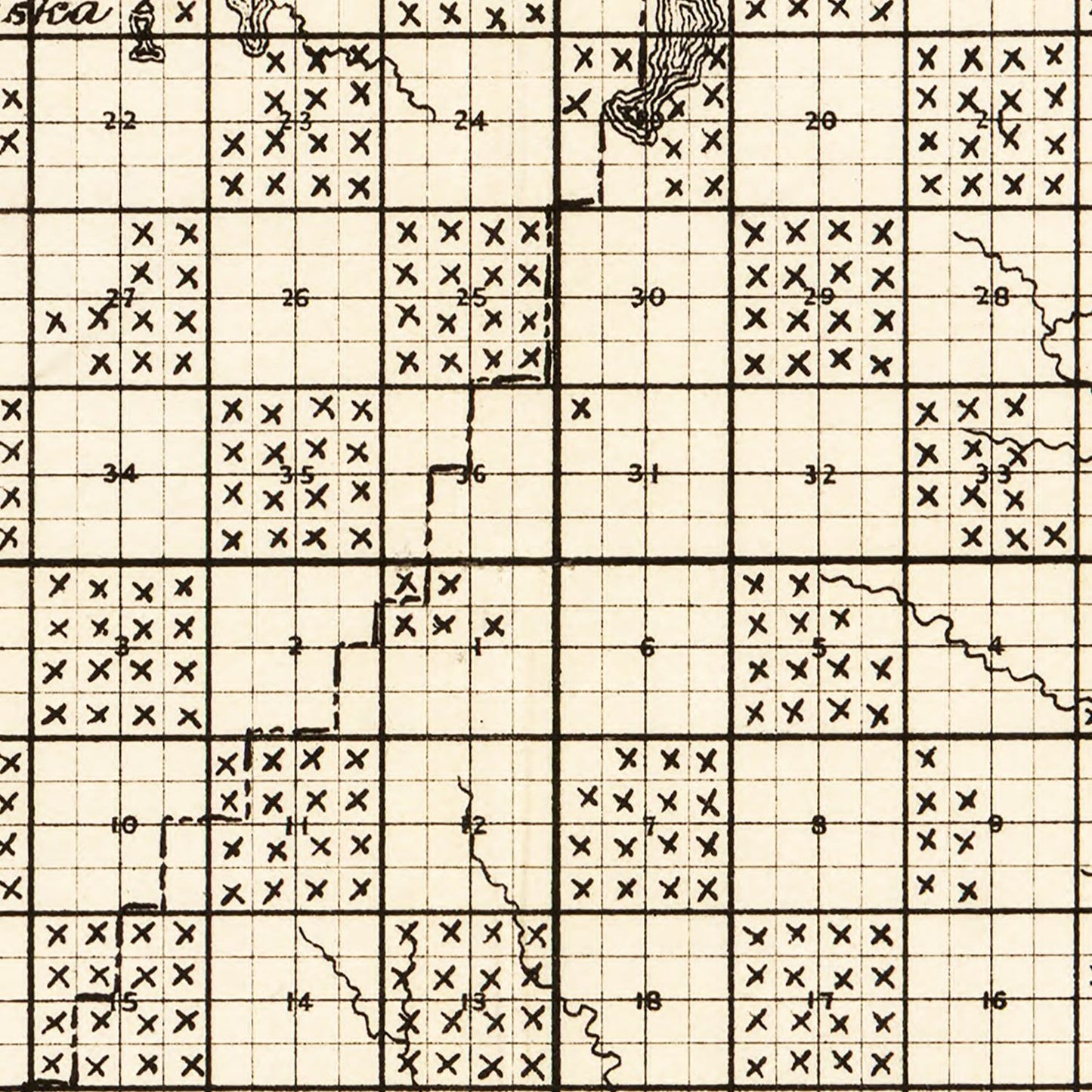 Vintage Map of Kalcaska County, Michigan 1878