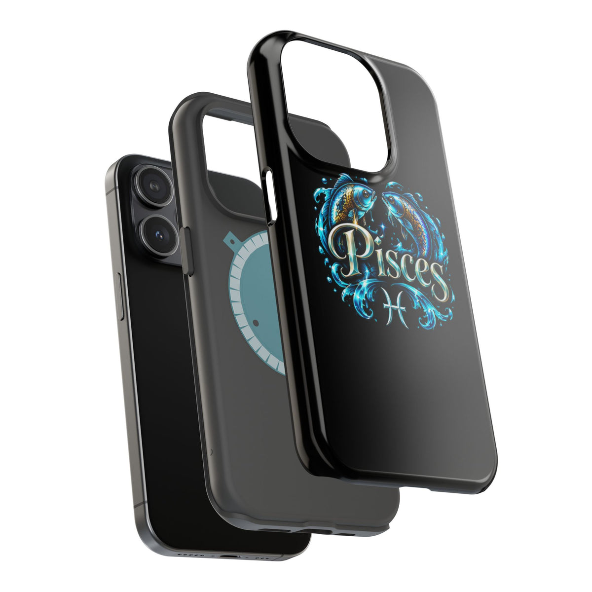 Pisces Magnetic Impact-Resistant Phone Case — Zodiac Fish Astrology Design
