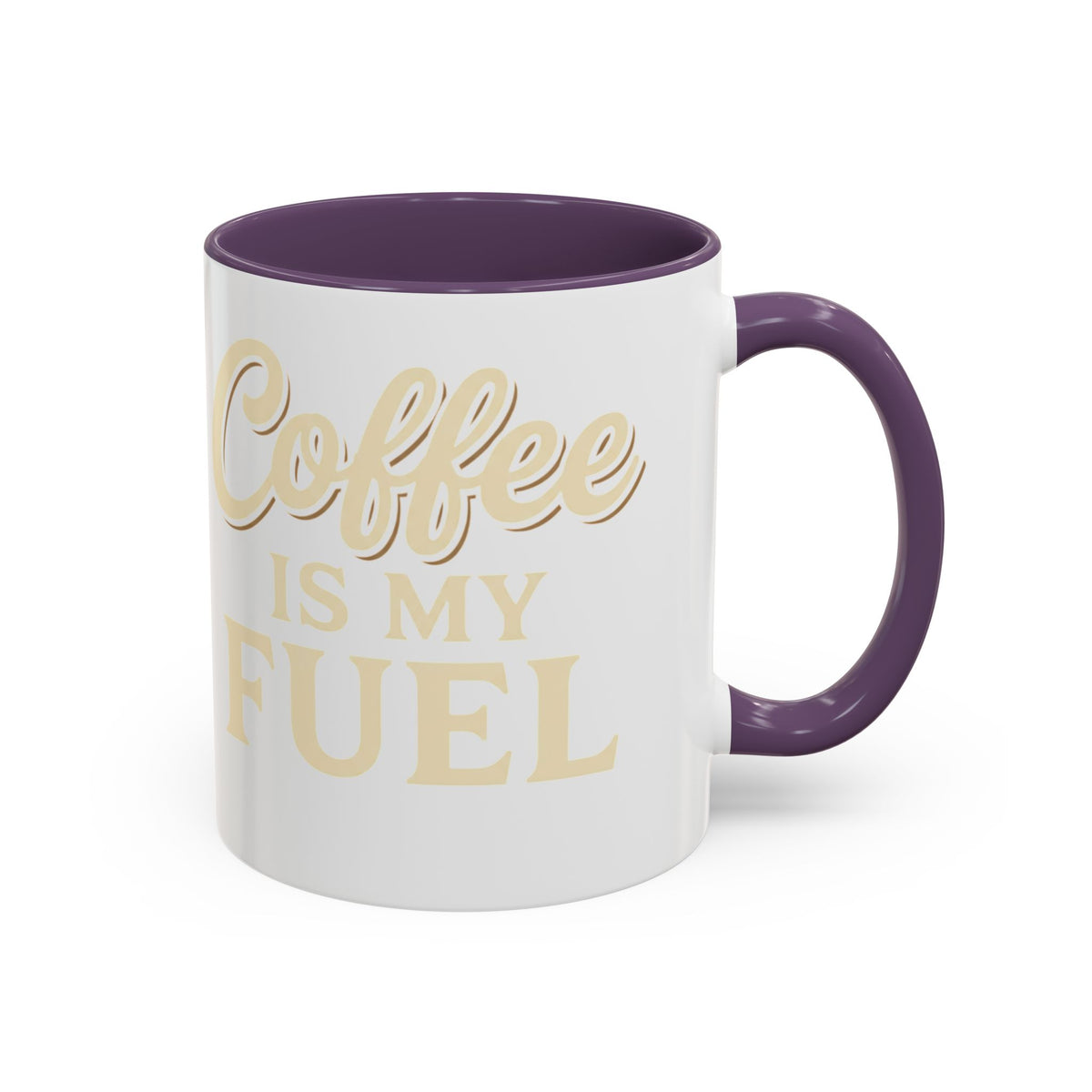 Coffee Is My Fuel Accent Coffee Mug — 11/15oz Ceramic Gift for Coffee Lovers
