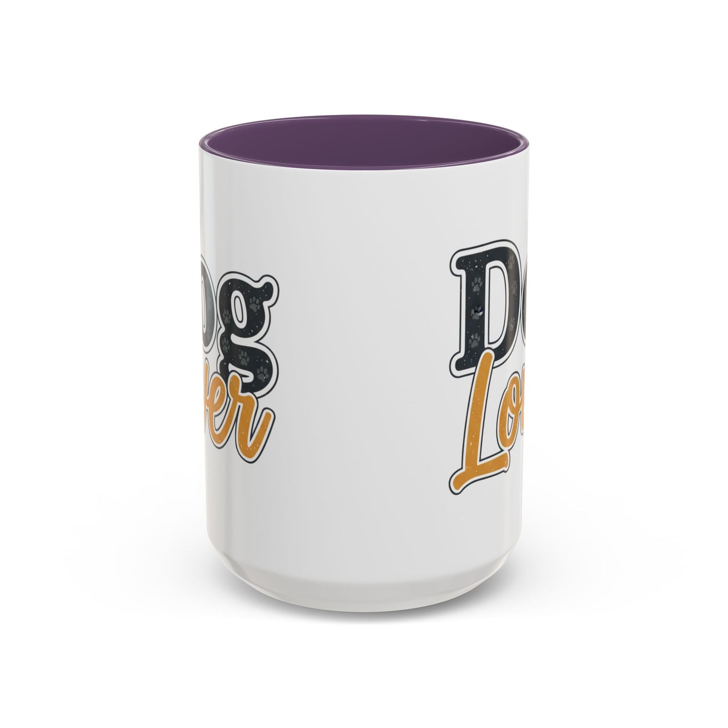 Dog Lover Accent Coffee Mug — 'Dog Lover' 11/15oz Ceramic Mug