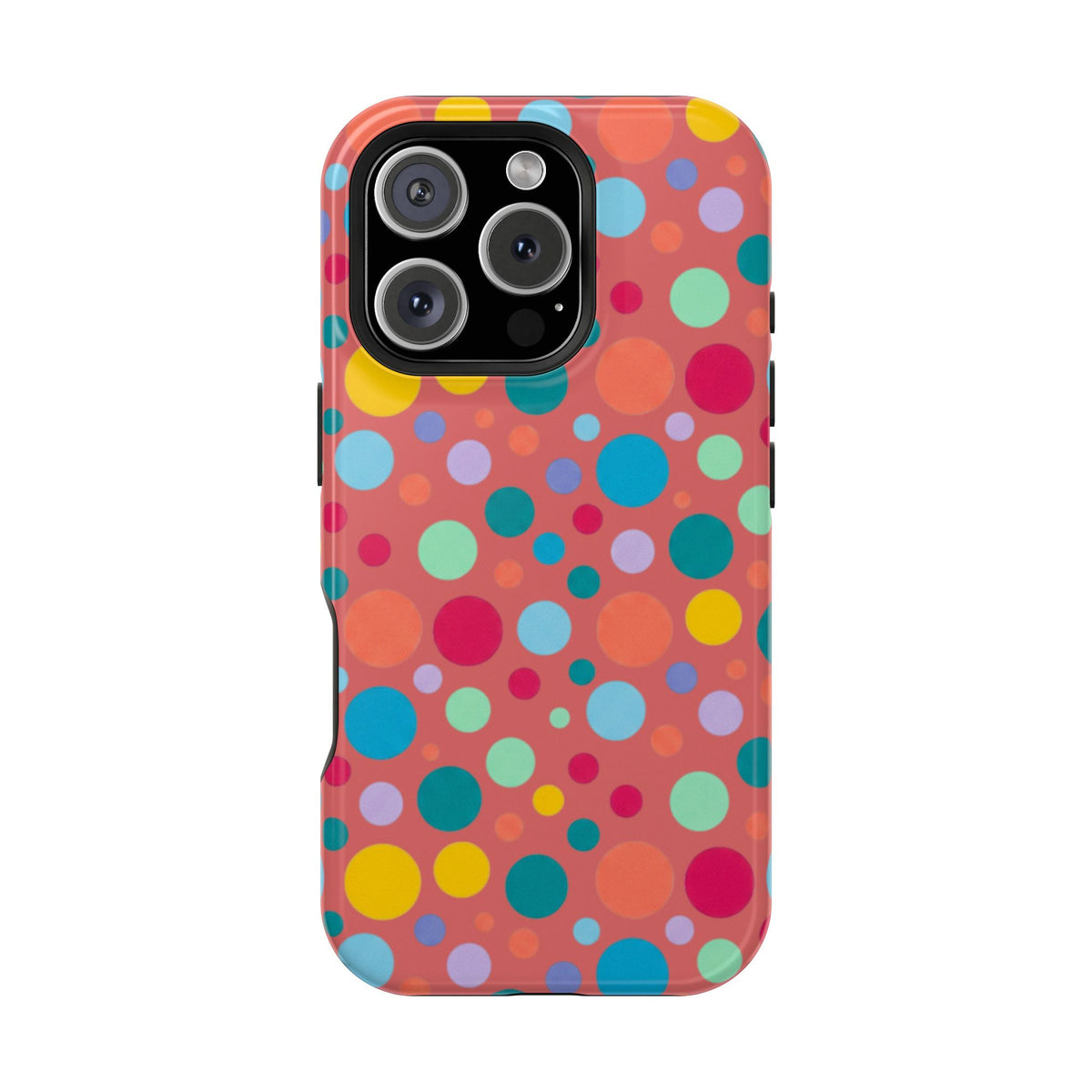Colorful Polka Dot Magnetic Phone Case — Impact-Resistant, Vibrant Retro Dots
