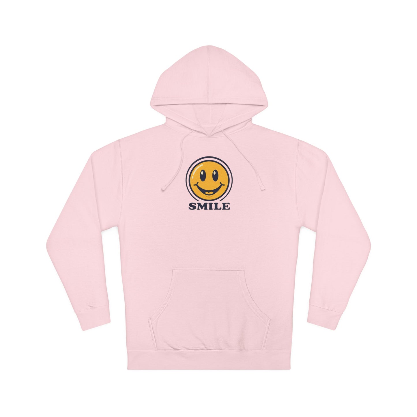 Smile Smiley Face Hoodie — Retro Yellow Emoticon Graphic Pullover