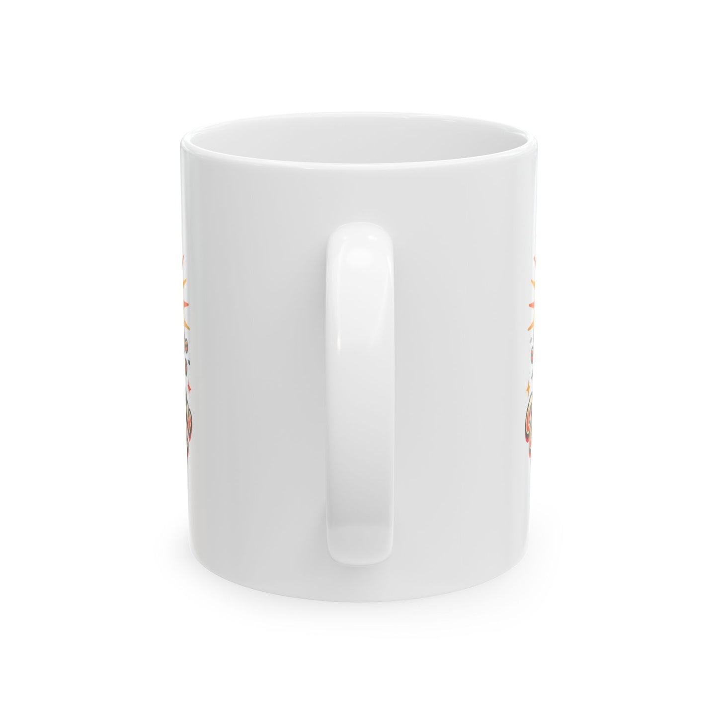 Coffee Mug - Retro 'Coffee 4 Life' Ceramic Mug, 11oz & 15oz