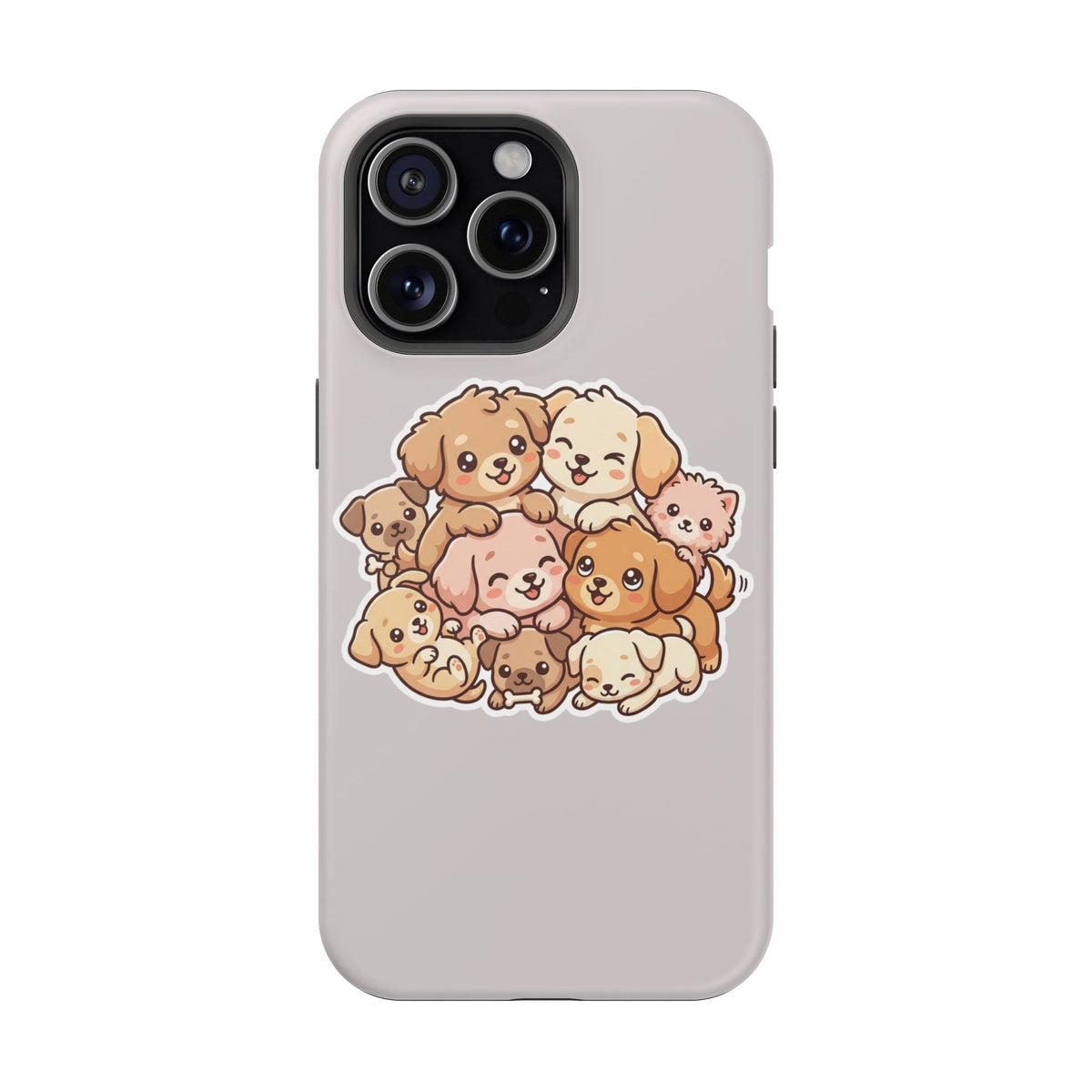 Cute Puppy Pile Magnetic Impact-Resistant Phone Case