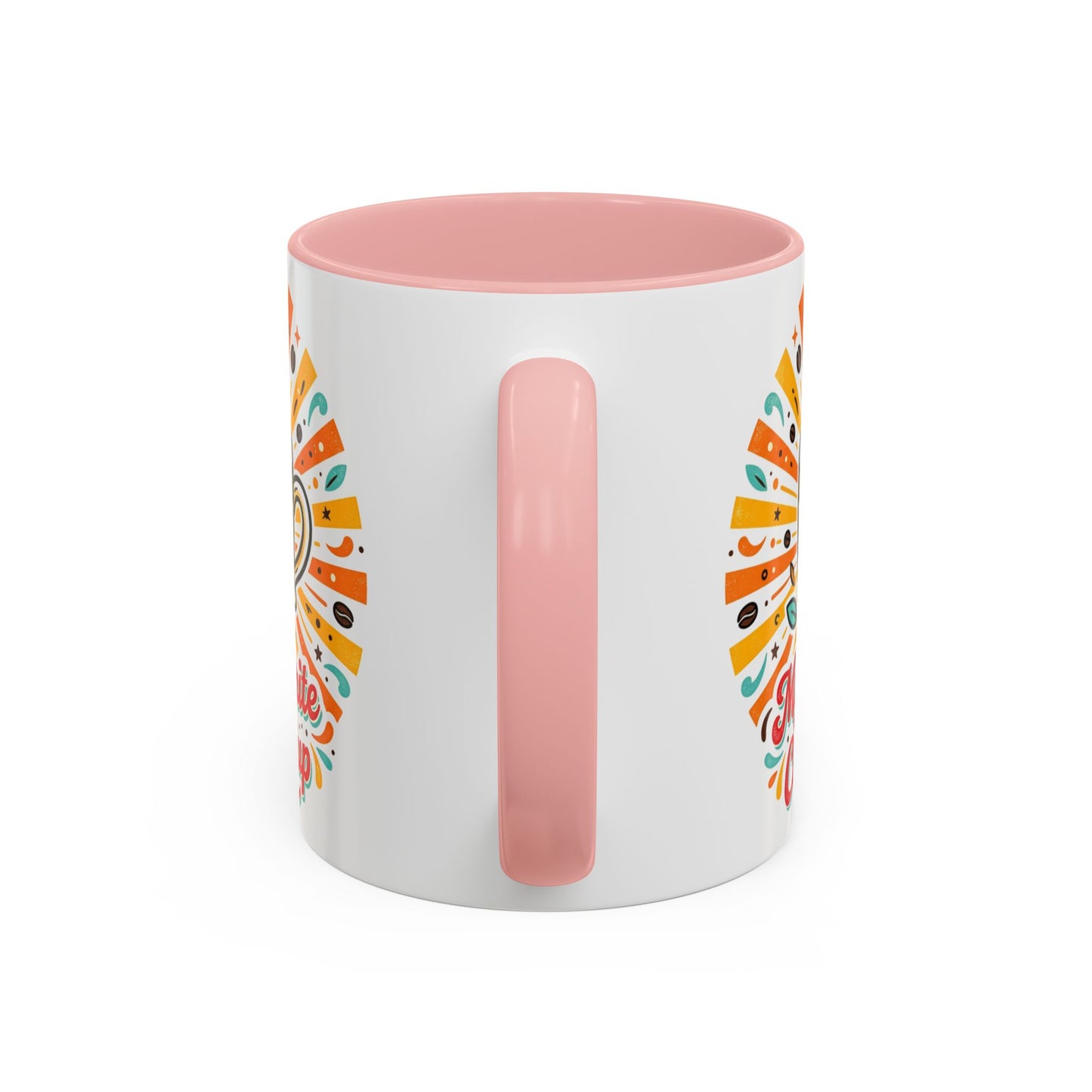 My Favorite Coffee Cup Accent Mug — Colorful Ceramic Coffee Mug (11/15oz)