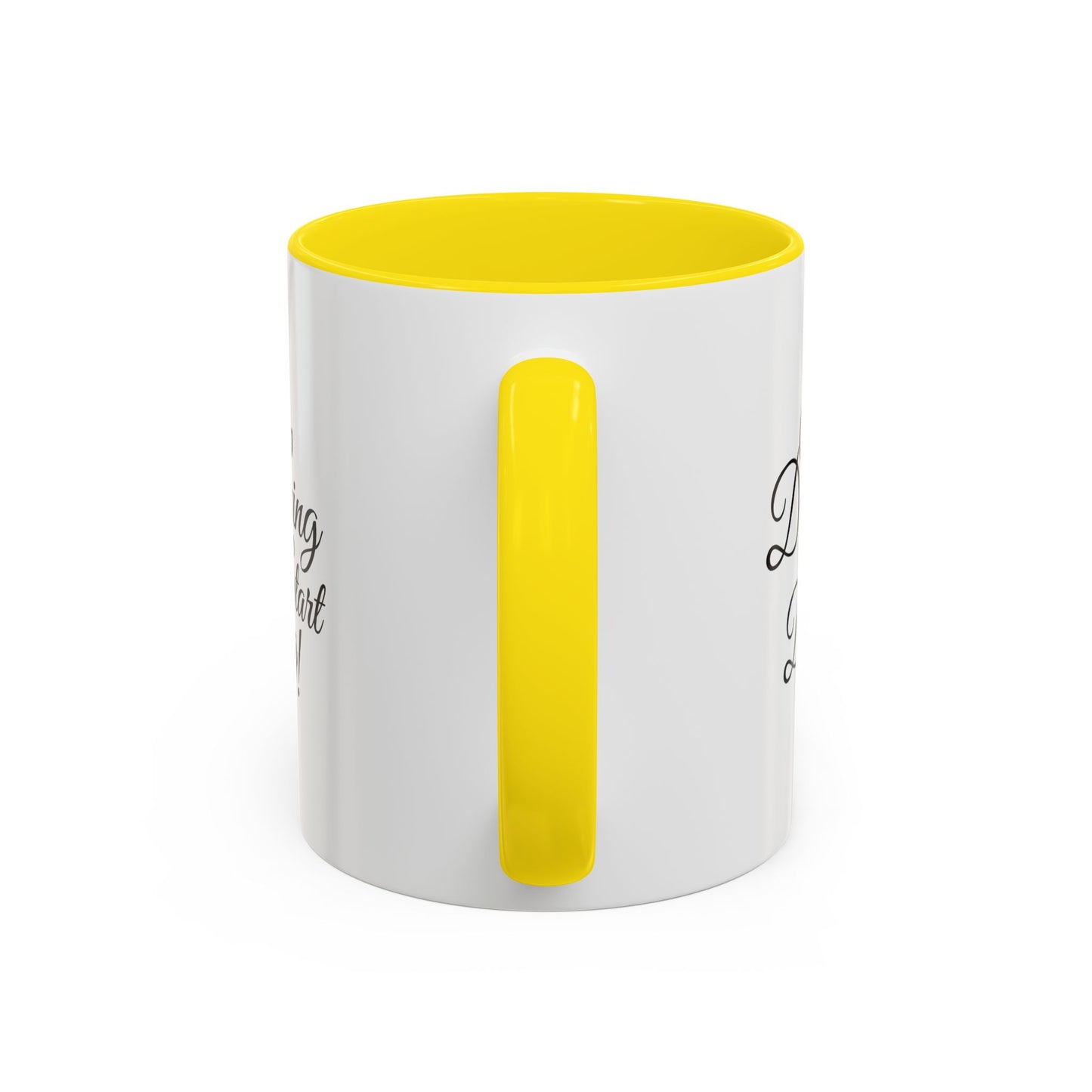 Stop Dreaming Start Doing! Accent Coffee Mug — Motivational 11/15oz
