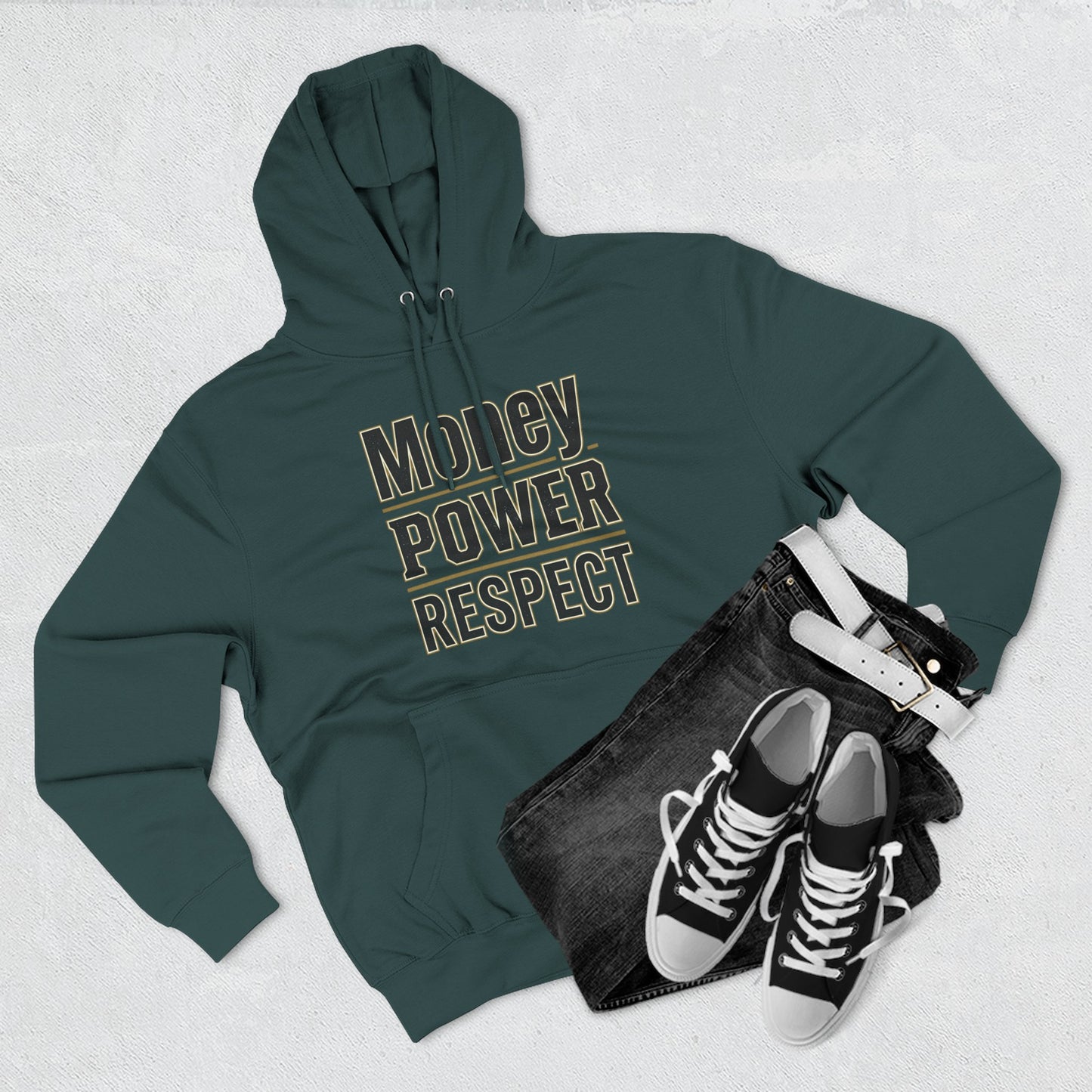 Money • Power • Respect Hoodie – Bold Graphic Fleece Pullover