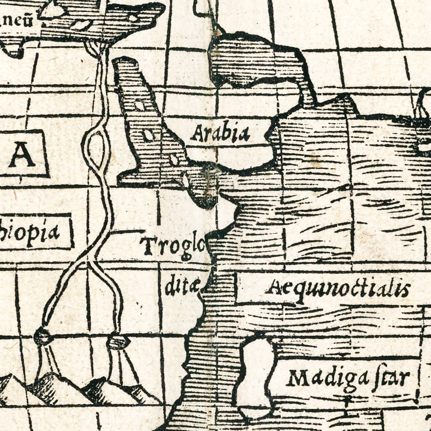 Vintage World Map 1540