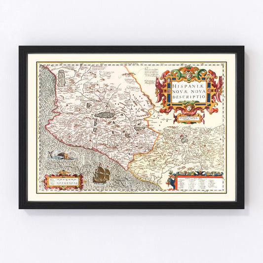 Vintage Map of Peru 1623