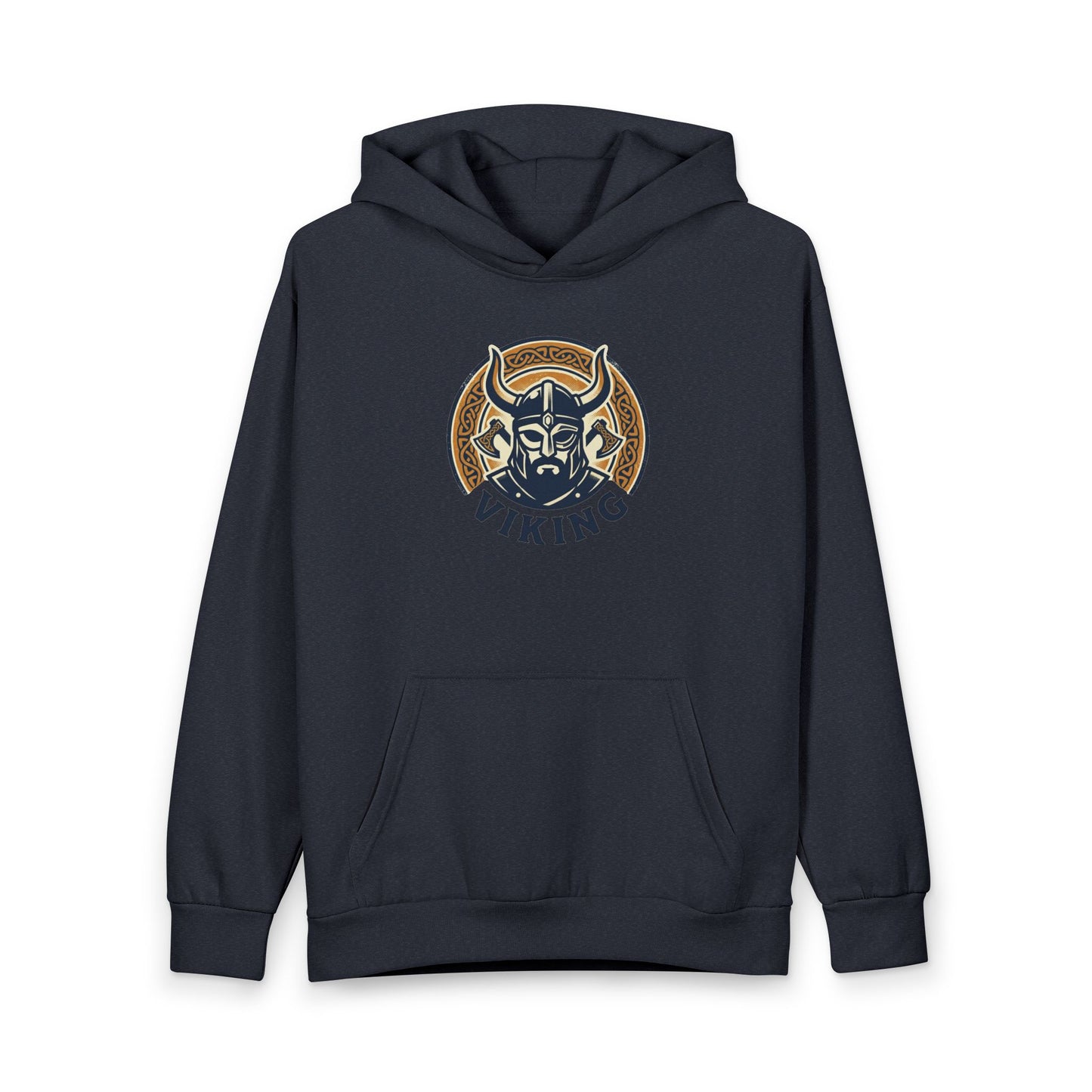 Viking Helmet Hoodie — Retro Norse Warrior Pullover